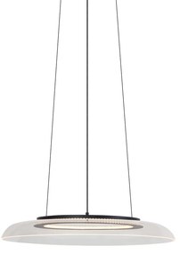 Dizajnové závesné svietidlo čierne a priehľadné s 3-stupňovým stmievaním - Scacrylic