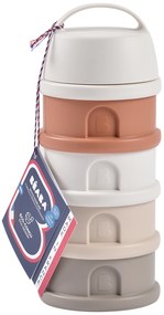 Súprava téglikov na sušené mlieko / desiatu Cotton White / Terracotta