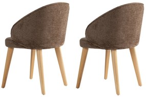 Sada jedálenských stoličiek Bentley Brown andLight Oak, 2 ks