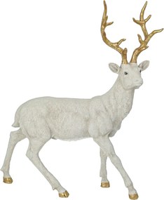 Dekorácia Deer 40x12x45 cm white