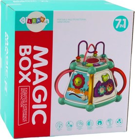 LEAN Toys Multifunkčná vzdelávacia triediaca kocka 7v1 so svetlami a zvukmi