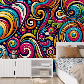 Fototapeta - Pestrofarebné špirály (147x102 cm)