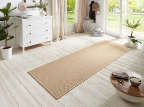 AKCIA: 80x350 cm Behúň Nature 104271 Beige – na von aj na doma, béžová, chodba / predsieň, BT Carpet