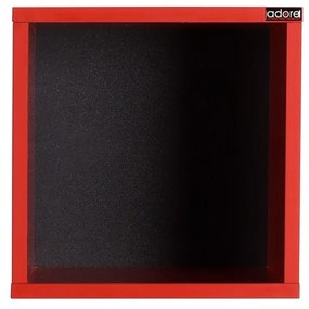 Nástěnná polička RAF 33x33 cm červená