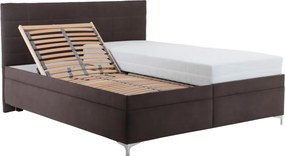 Posteľ Izolda 180x200 cm, hnedá látka