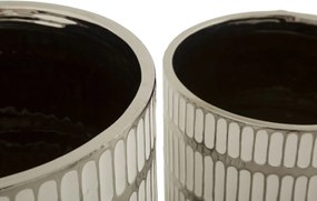 Sada 2 ks obalů na květináč Ray bílo-stříbrná