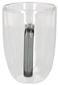 Sada dvoch hrnčekov CEMBRA s dvojitým dnom, sivé ALL 992487 250 ml (2 ks)