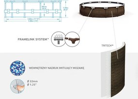 Bazén Bestway Rattan  366 x 100 cm Bestway - 56709