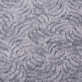 Metrážny koberec Scroll šedý, na mieru, šíře 5m, šedá, filc, obývacia izba, AladinWorld Expres