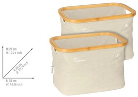 Látkové košíky v súprave 2 ks 38x26x26 cm Tom Tailor – Wenko