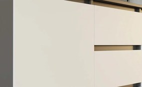 Komoda Malwa 2D3S 120 cm antracit/bílá