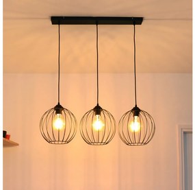 LED Luster na lanku MERCURE 3xE27/15W/230V