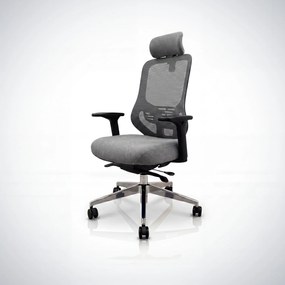 Ergonomická kancelárska stolička so sieťovinou tmavosivá AXIS