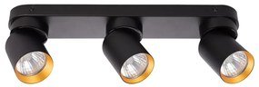 Bodové svietidlo ANDY 3xGU10/8W/230V čierna/zlatá