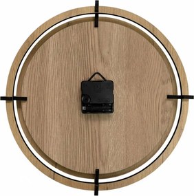 Drevené nástenné hodiny – motív lúčnych tráv | Tichý chod | SENTOP HDF0587-DUB-HALIFAX