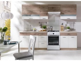 Kuchynská linka Econo B plus sonoma/biely/san remo