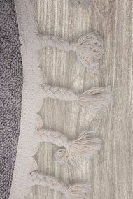 Koberec SKANDI KIDS A1095B sivý / krémový kruh