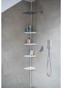 Rohová polička 290cm biela