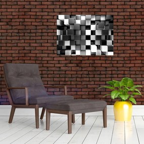Sklenený obraz - Kocky (70x50 cm)