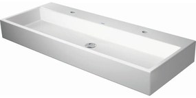 DURAVIT Vero Air umývadlo do nábytku s dvomi otvormi, bez prepadu, 1200 x 470 mm, biela, s povrchom WonderGliss, 23501200431