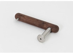 Nástenný držiak na toaletný papier z orechového dreva Wireworks Yoku