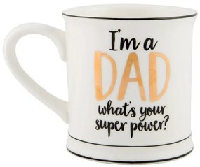 Porcelánový hrnček Sass &amp; Belle Super Dad, 400 ml