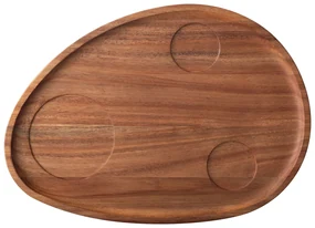 Podnos Triangle Agát 35 x 25 cm so zapustením - FLOW Wooden - 593700