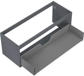 Mexen Box-A, závesná skrinka 120 cm, 1 zásuvka, grafitová matná, 91AX0-1200-470-1-66