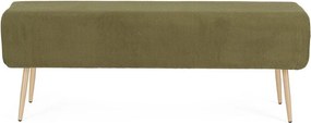 Zelená polstrovaná lavica Olga – Bizzotto
