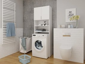 Kúpeľňová skrinka nad práčku Bonito, Farba:: Biela