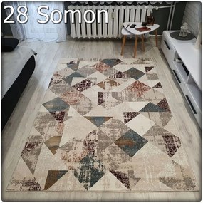 Dekorstudio Moderný koberec LUXESS vzor 28 bordový Rozmer koberca: 120x170cm