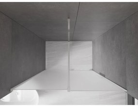 Mexen Velar, posuvné sprchové dvere do otvoru 130 cm, 8mm sklo námraza, chrómová, 871-130-000-31-01