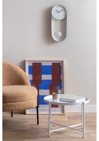 Biely kovový okrúhly konferenčný stolík ø 50 cm Meseta – Leitmotiv