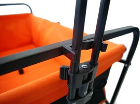 Skladací prepravný vozík - premium 150 L sivá