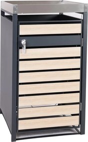 Prístrešok na smetiaku J81 so záhonom