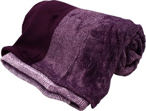 Home Elements Mikroflanelová deka, sýto ružová s textúrou