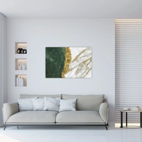 Obraz - Zelený mramor N⁰1 (90x60 cm)