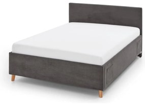 Antracitová detská posteľ s úložným priestorom 120x200 cm Cool – Meise Möbel
