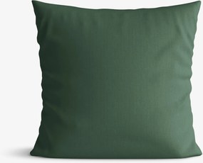 Goldea bavlnená obliečka na vankúš - tmavo zelená 45 x 45 cm