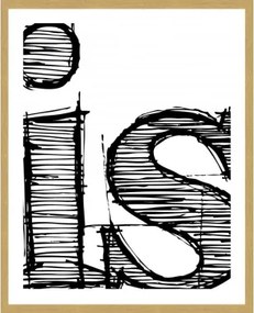 Rámovaný obraz Is, 40x50 cm%