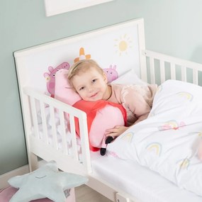 Biela detská posteľ 70x140 cm Peppa Pig – Roba