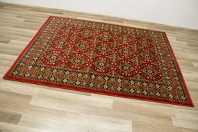 Koberec Afgan 6892A červený / čierny / béžový