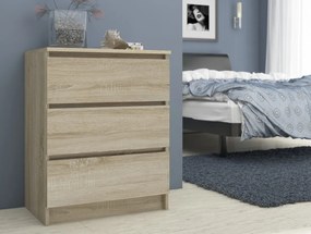 Komoda Kuba 60 cm - 3 zásuvky dub sonoma