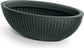 Oválny kvetináč LATIE 58 cm antracitový