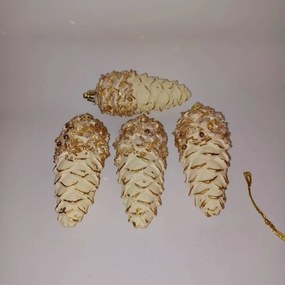 DECOLED Dekorácia, borovicové šišky 4 ks, 11 cm