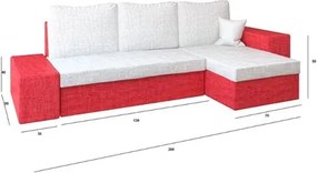 Rohová rozkladacia sedacia súprava LINEA