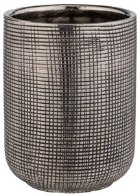 Keramický téglik na zubné kefky v striebornej farbe Rivara – Wenko