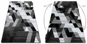 Koberec INTERO TECHNIC 3D Romby Trojuholníky sivý