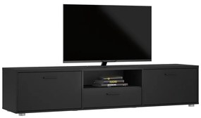Čierny TV stolík 177x38 cm Media – Tvilum