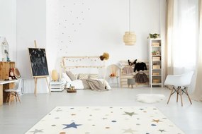 Koberec Esme Kids C5642A biely / krémový